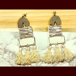 Polymer clay earring